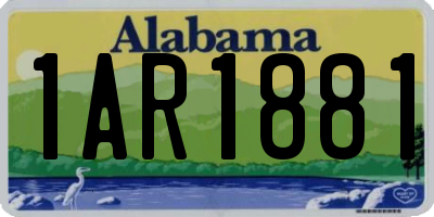 AL license plate 1AR1881