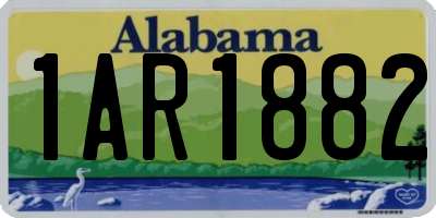 AL license plate 1AR1882