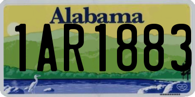AL license plate 1AR1883