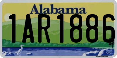 AL license plate 1AR1886
