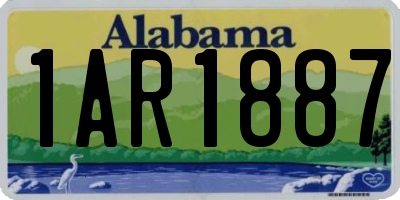 AL license plate 1AR1887