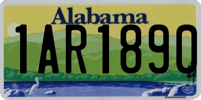 AL license plate 1AR1890