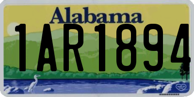 AL license plate 1AR1894