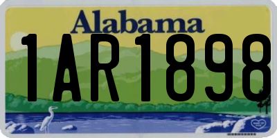 AL license plate 1AR1898
