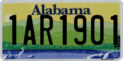 AL license plate 1AR1901