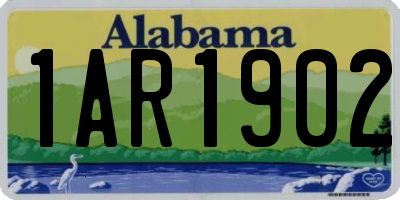 AL license plate 1AR1902