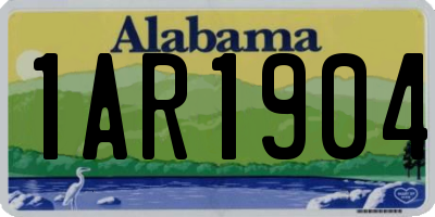 AL license plate 1AR1904