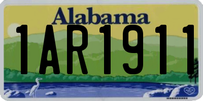 AL license plate 1AR1911