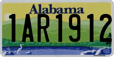 AL license plate 1AR1912