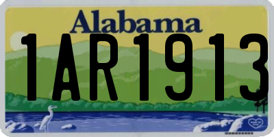 AL license plate 1AR1913