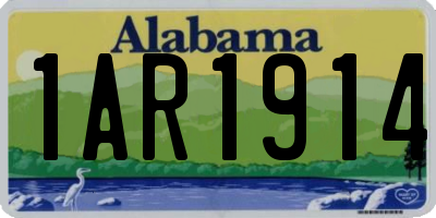 AL license plate 1AR1914