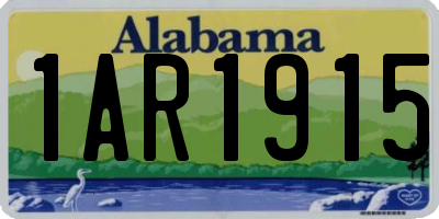AL license plate 1AR1915