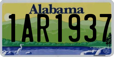 AL license plate 1AR1937