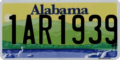AL license plate 1AR1939