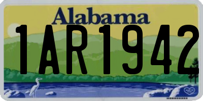 AL license plate 1AR1942