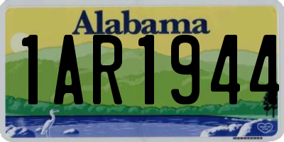 AL license plate 1AR1944