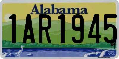 AL license plate 1AR1945