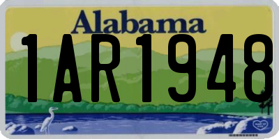 AL license plate 1AR1948