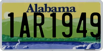 AL license plate 1AR1949