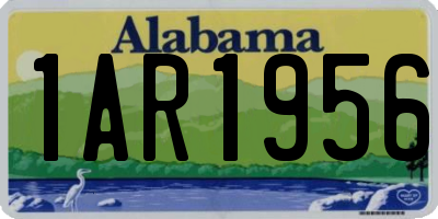AL license plate 1AR1956