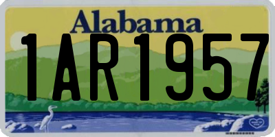 AL license plate 1AR1957