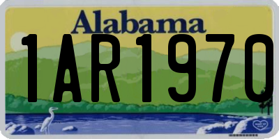 AL license plate 1AR1970