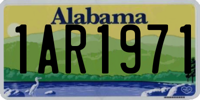 AL license plate 1AR1971