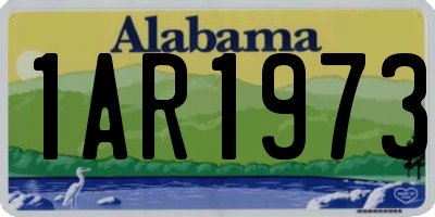 AL license plate 1AR1973
