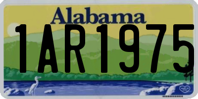 AL license plate 1AR1975