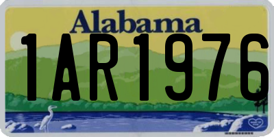 AL license plate 1AR1976
