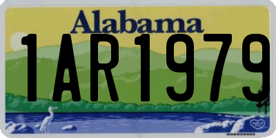 AL license plate 1AR1979