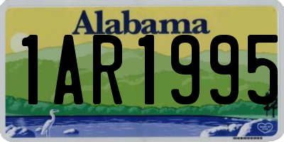 AL license plate 1AR1995