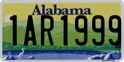 AL license plate 1AR1999
