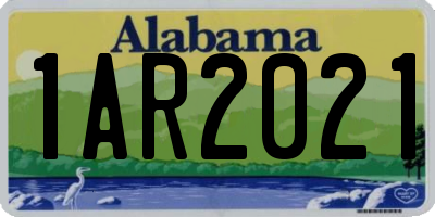 AL license plate 1AR2021