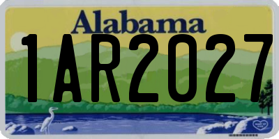 AL license plate 1AR2027