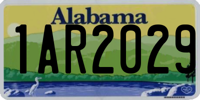 AL license plate 1AR2029