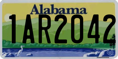 AL license plate 1AR2042