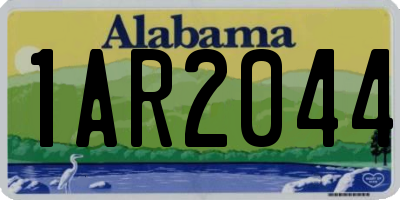 AL license plate 1AR2044