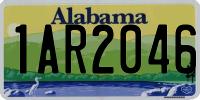 AL license plate 1AR2046