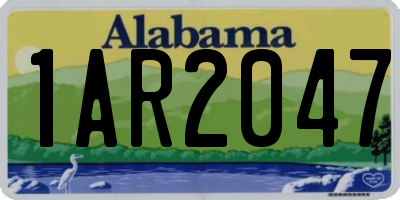 AL license plate 1AR2047