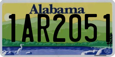 AL license plate 1AR2051