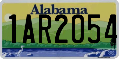 AL license plate 1AR2054