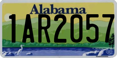 AL license plate 1AR2057