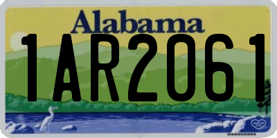 AL license plate 1AR2061