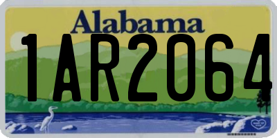 AL license plate 1AR2064