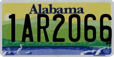 AL license plate 1AR2066