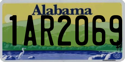 AL license plate 1AR2069