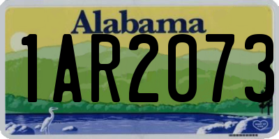 AL license plate 1AR2073