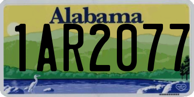 AL license plate 1AR2077
