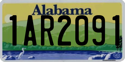 AL license plate 1AR2091